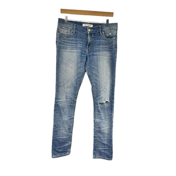 Kasil Workshop Benetar Skinny Jeans Distressed Medium Wash Womens 30 - Picture 1 of 10